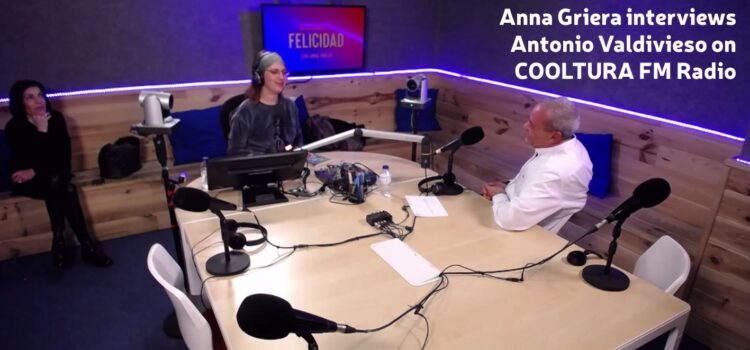 Journalist Anna Griera interviews Antonio Valdivieso on Barcelona Cooltura FM Radio