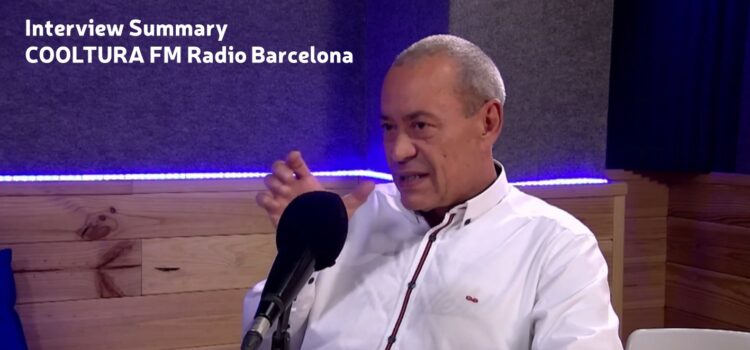 Interview Summary with Journalist Anna Griera in Barcelona Cooltura FM Radio.