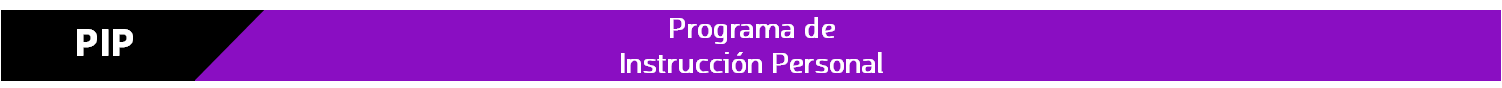 Programa de Instrucción Personal – PIP